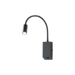 HELLO - APPLIQUE - 3W LED - METALLO - NERO OPACO