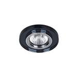 GHIERA PER FARETTO CR-777R/BK SPOTLIGHT ROTONDO NERO VETRO 