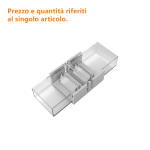 CONNETTORE DI GIUNZIONE PER STRISCE LED 220V GIUNTO