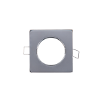 GHIERA QUADRATA REGOLABILE SQUARE DOWNLIGHT CHROME, ALIMINUM 85X85 REGOLABILE QUADRATA CROMATA