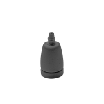 PORTALAMPADA GSOP81 E27 IN METALLO CON PRESSACAVO NERO SATINATO D46 X 69 MM