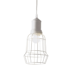 LAMPADARIO A SOSPENSIONE CAGE BIANCO SP1 SQUARE E27 