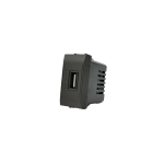 PRESA USB 1 X 5V=2A 829N  LIVING INTERNATIONAL NERO