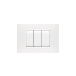 PLACCA SOFT TOUCH GEM-T2 7 POSTI BIANCO COMPATIBILE BTICINO LIVING