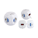 Multipresa Cubo da tavolo 3pos bip/schuko + 3USB + TypeC