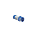 SPINA DRITTA A MONTAGGIO RAPIDO 3P+T BLU IEC 309 TIPO EN 60309 IN 220v 32A - IP44 ELETTROCANALI