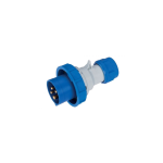 SPINA DRITTA MONTAGGIO RAPIDO IEC 309 3P+T IP67 32A BLU