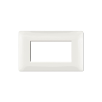 PLACCA SERIE MY LIFE Q 4 POSTI FRUTTI MODULI COLORE BIANCO