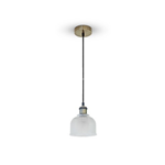 LAMPADARIO CON PORTALAMPADA E27 MAX 60W VETRO TRASPARENTE 145MM