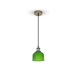 LAMPADARIO CON PORTALAMPADA E27 MAX 60W VETRO VERDE 145MM