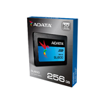 ADATA SSD ASU800SS 256GB 2.5'' NAND FLASH 3D TLC 560/520MB/s (SIAE INCLUSA)