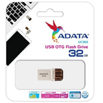 FLASH DISK ADATA OTG 32GB AUC360-32G-RGD (MICRO USB - USB 3.1)