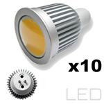 KIT 10 FARETTI MR16 GU5.3 5W LUCE CALDA 45W 3000K SUIMING