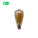 LAMPADINA LED FILAMENT ST64 EDISON GOLD E27 5W LUCE CALDA 2500°K 32W 350LM GIALLA