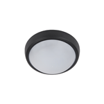 PLAFONIERA LED 6W ROTONDA NERA DA ESTERNO BRLED IP54 LUCE NATURALE 4000K