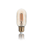 LAMPADINA LED E27 VINTAGE 04W BOMB VETRO AMBRATO LUCE CALDA 2200K